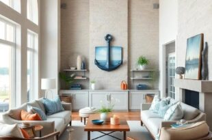 24 Coastal Living Rooms: Embrace Nautical Decor for a Fresh Seaside Vibe
