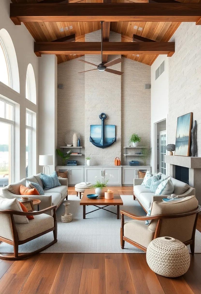 24 Coastal Living Rooms: Embrace Nautical Decor for a Fresh Seaside Vibe