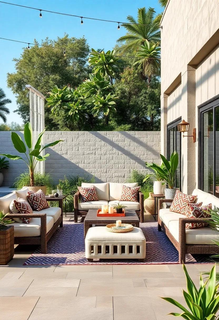 25 Stylish Patio Furniture Sets Featuring Versatile Modular Ottomans for Ultimate Comfort