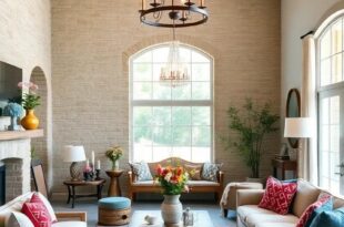 24 Charming Country Living Rooms Featuring Rustic Chandeliers to Inspire Your Home Decor