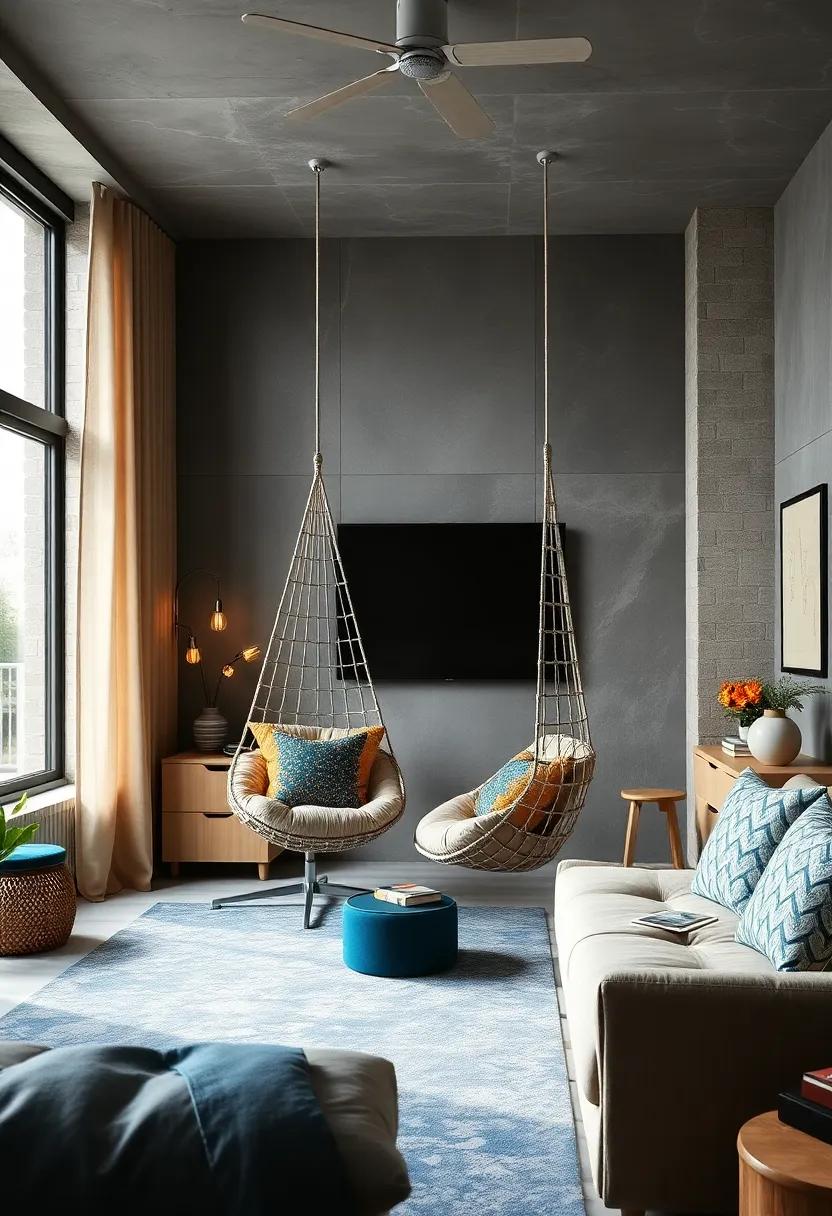 Innovative Tech Space: Incorporate a high-tech hanging chair with built-in speakers or⁣ charging ports,perfect for tech-savvy boys who love‍ being connected