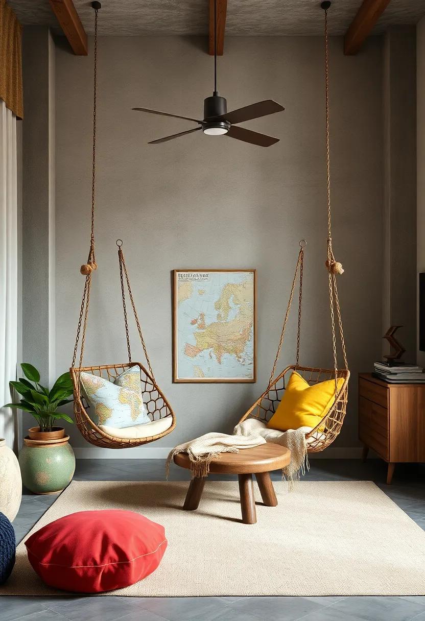 travel-Inspired Decor: Hang a chair adorned with maps ⁢or travel posters, motivating ​an adventurous spirit⁢ and encouraging exploration from the comfort ‌of home