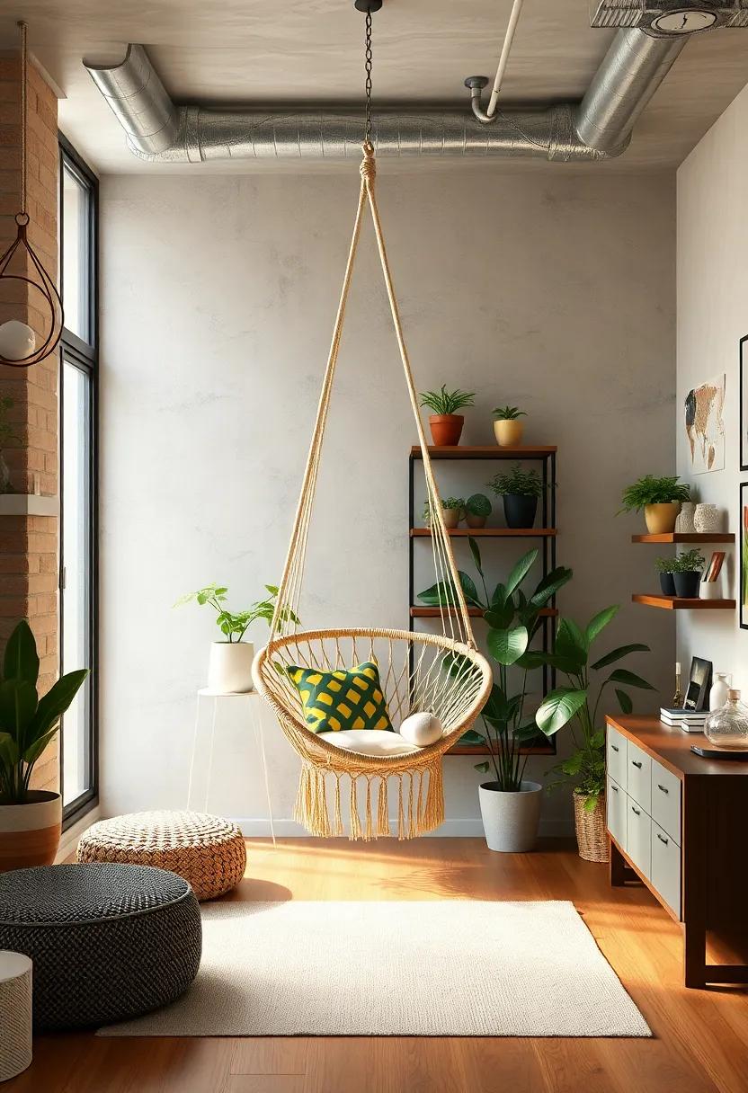 Urban Jungle:‍ Hang a macramé chair paired with potted plants on ‍shelves,giving a cool,bohemian vibe while promoting a love for nature indoors