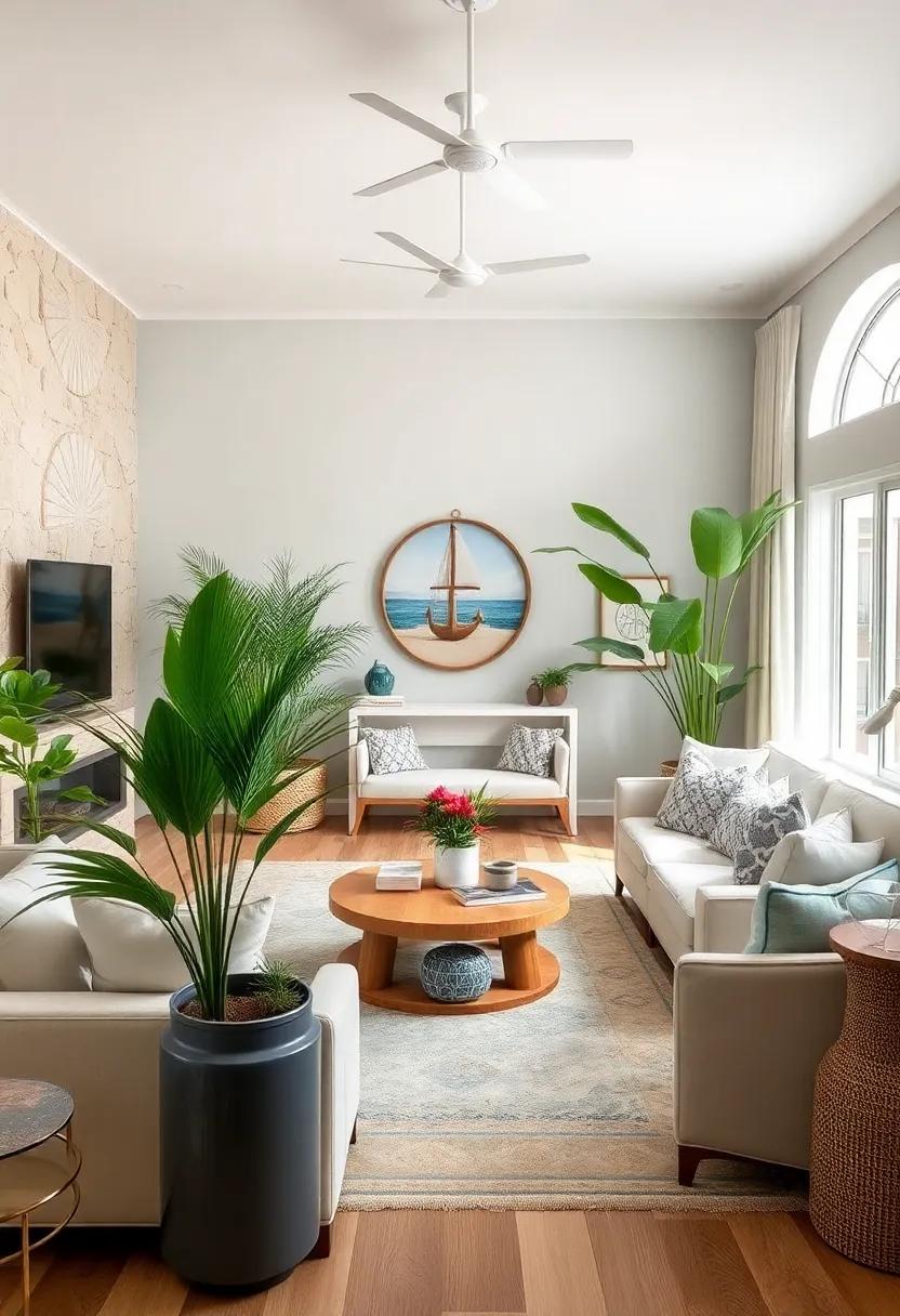 Natural Foliage: ⁢Incorporate houseplants like palm trees or succulents that thrive in ⁣coastal environments, bringing a touch of⁢ the outdoors in
