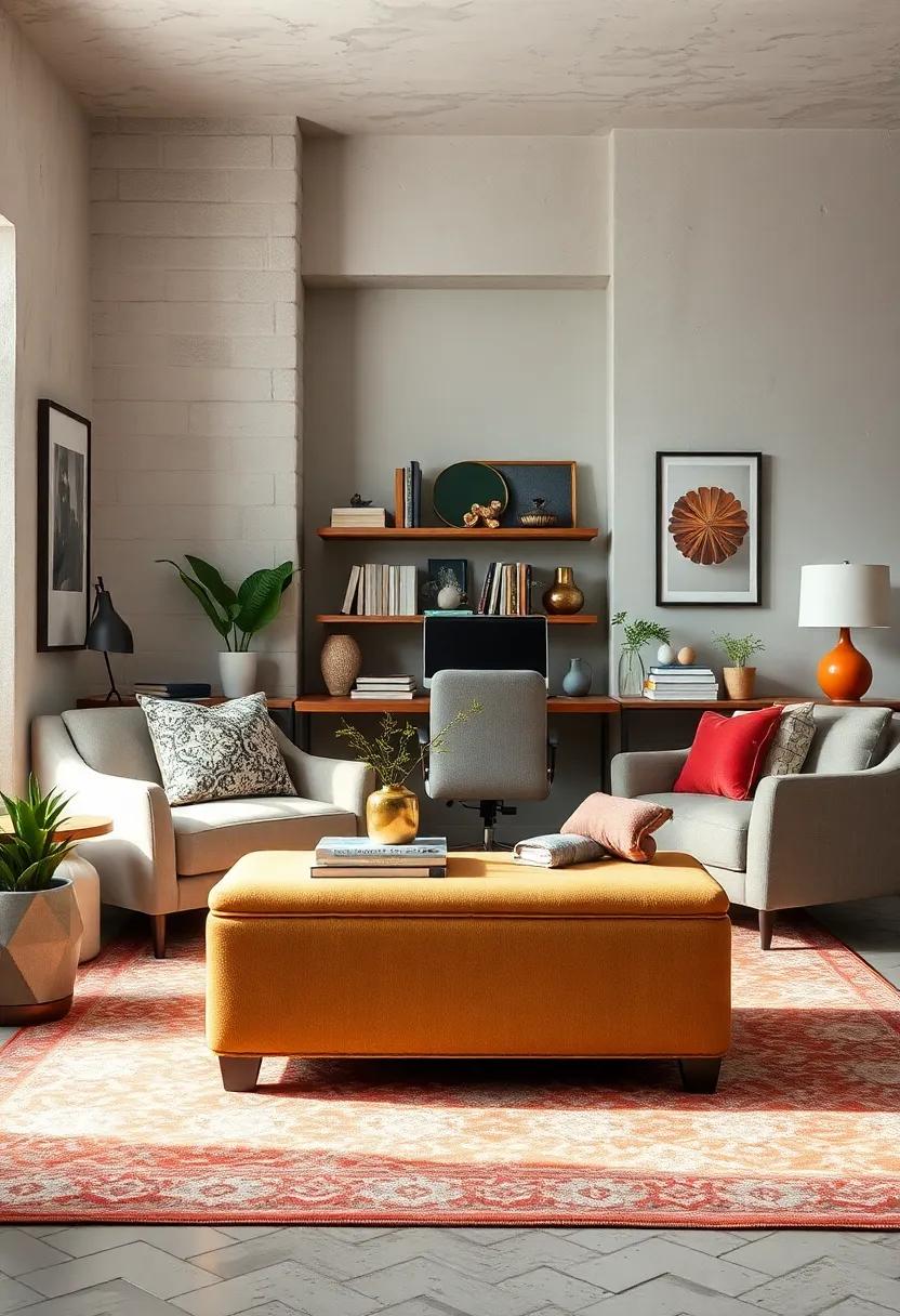 Unique Storage ottoman: A chic storage ⁣ottoman can offer comfort and ​hidden storage for supplies or extra seating, serving both form ‌and function