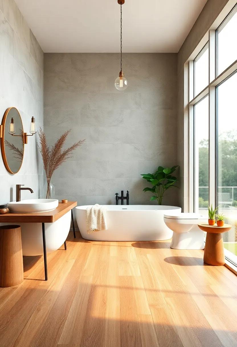 Warm-toned Bamboo Planks:​ Utilize bamboo flooring​ for its eco-friendliness‌ and ⁣warm​ tones‌ that fit seamlessly into a farmhouse theme