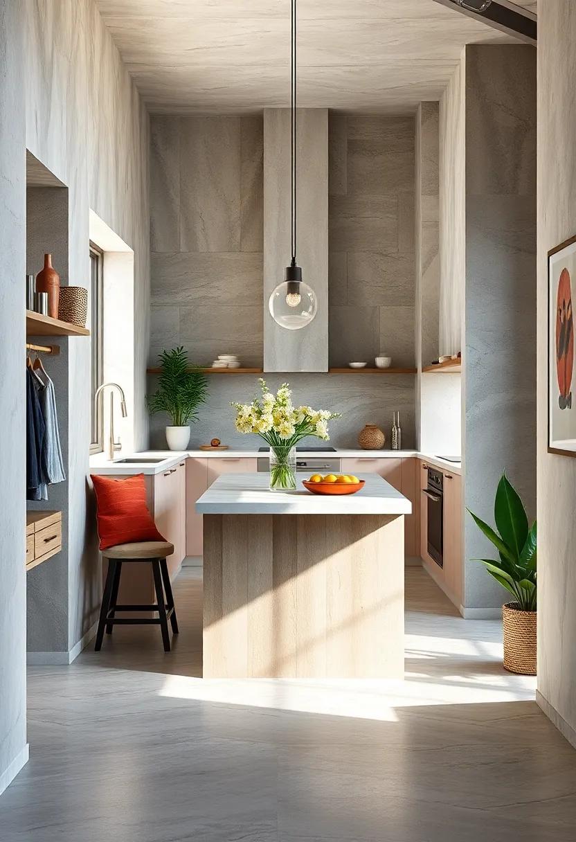 Multi-Functional ‍Island: Add⁤ a compact island that serves as workspace, dining area, and storage ⁣all in one