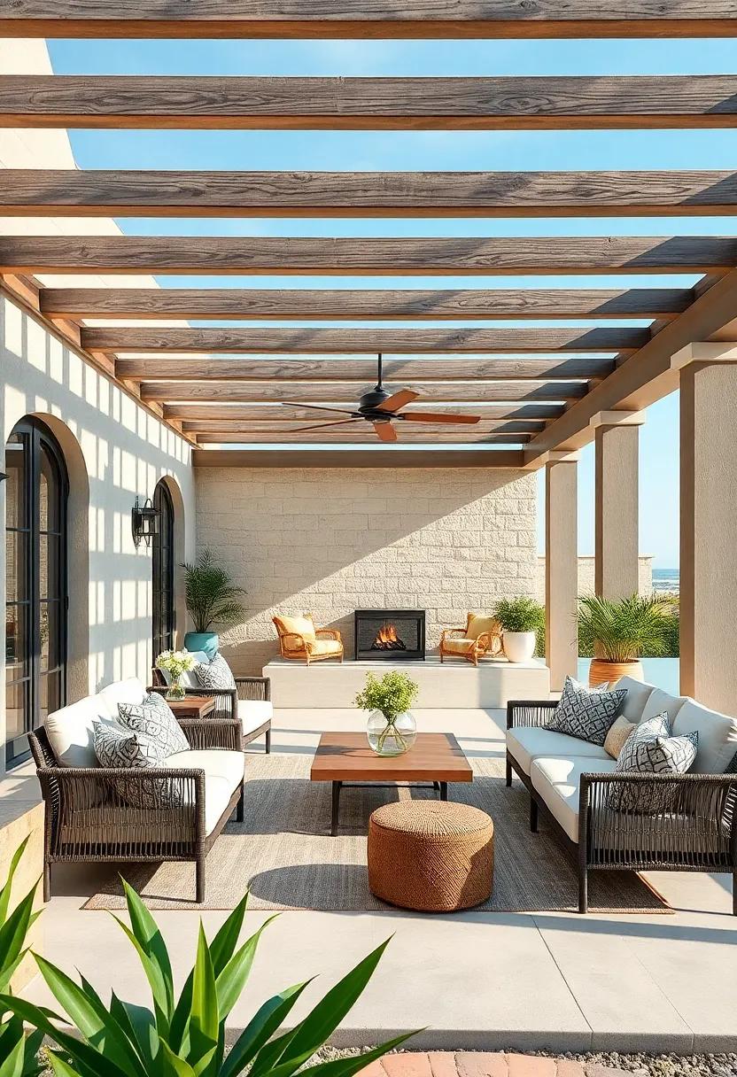 Chic⁣ Coastal Aesthetics: Reimagine your patio ‌with a coastal theme featuring beachy colors,light⁤ materials,and a⁢ pergola that ⁢protects you from the sun while‌ enjoying ocean ‌views
