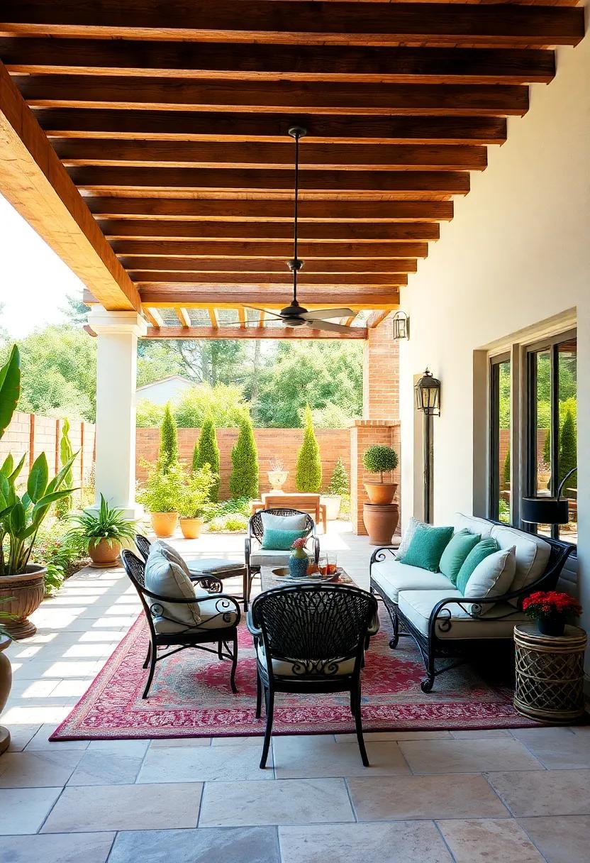 Mediterranean ⁤Escape: Learn⁣ how to evoke⁣ a ​Mediterranean feel with terracotta tiles, elegant ⁣wrought‍ iron furniture, and a shaded ⁣pergola creating an oasis​ of relaxation