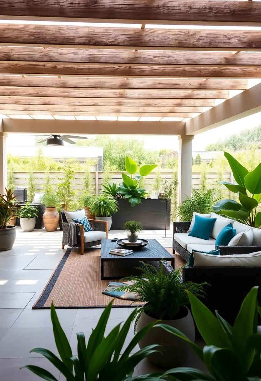 Pergola Garden Room: ⁤Discover ​the joys of turning ‌your patio into a semi-enclosed garden ‍room with strategically placed plants ​under a pergola for added ‌privacy