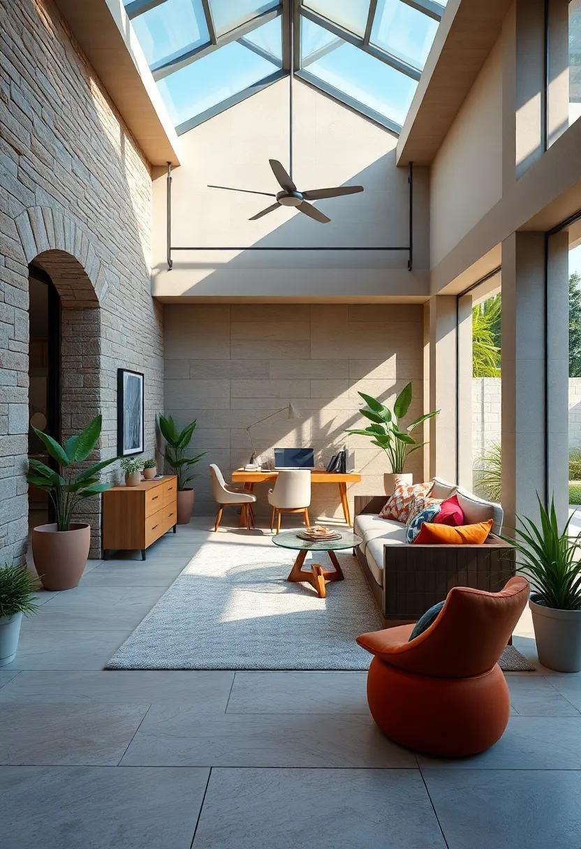 Open Air Appeal: An ⁤outdoor⁣ office setup⁤ that seamlessly transitions ⁣from an indoor workspace ​to ⁣a ‌sunlit patio, perfect for‍ enjoying ⁣fresh air​ while being productive