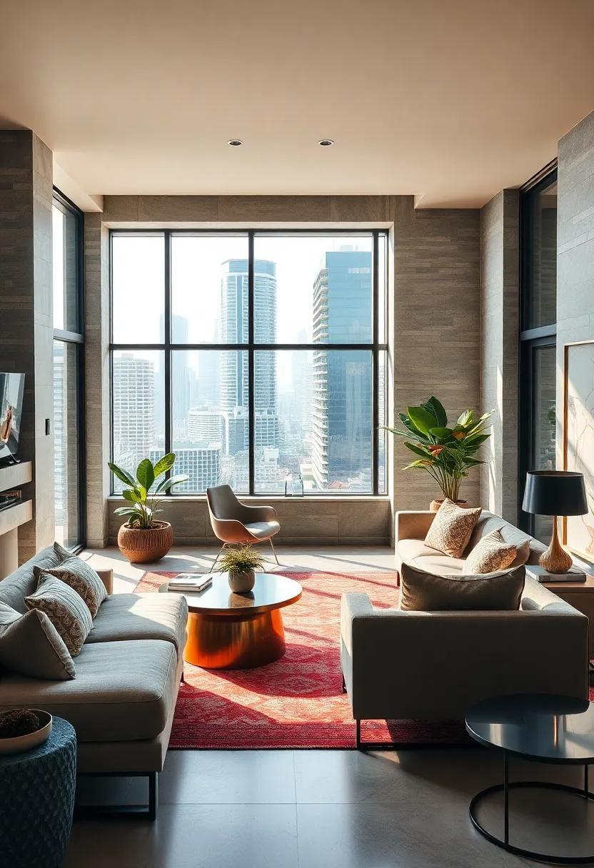 Rustic ‍Retreat:‍ A home⁤ office nestled in a wooden ⁢cabin, featuring large sliding glass​ doors that open onto a sunlit terrace ⁢surrounded by towering pines