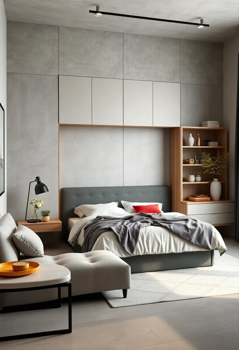 Murphy Bed: Optimize floor space effortlessly⁣ with a bed that folds up against the wall when not in use