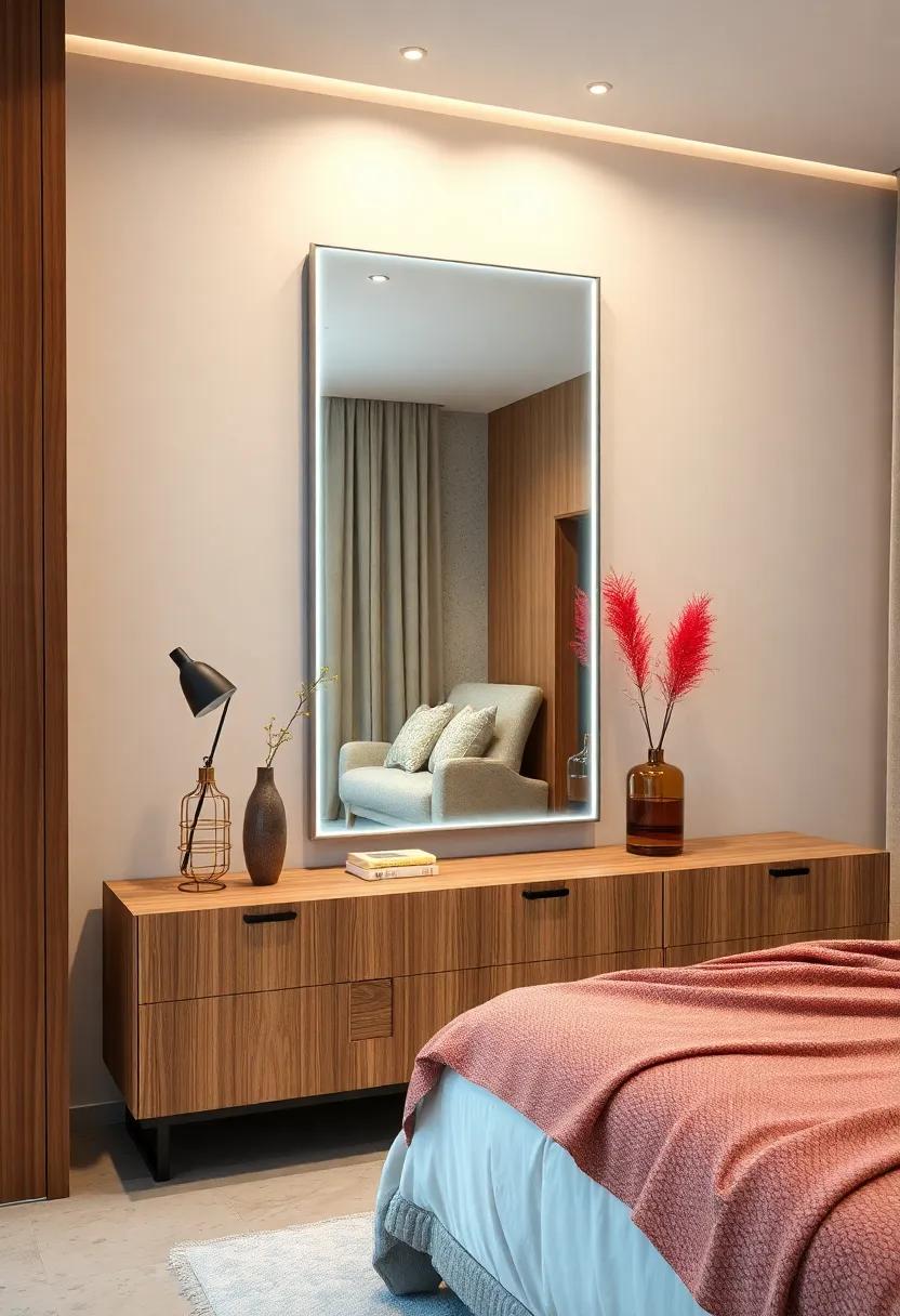 Smart Mirror with Integrated Tech: A mirror that offers functionalities like lighting and⁣ Bluetooth speakers‌ while⁤ adding​ style to your space