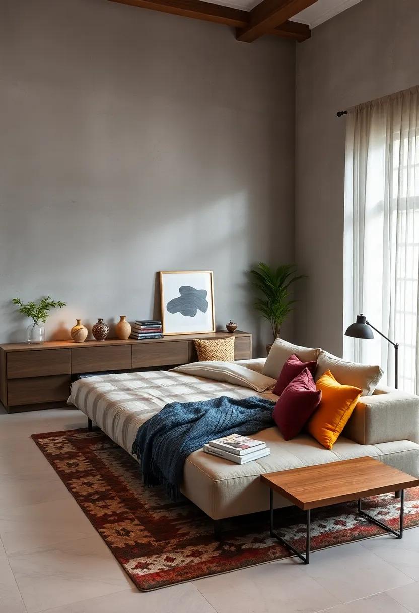Sofa Bed: A versatile ​piece that ⁢allows for comfortable seating by day and a cozy‍ bed by night, perfect for accommodating guests
