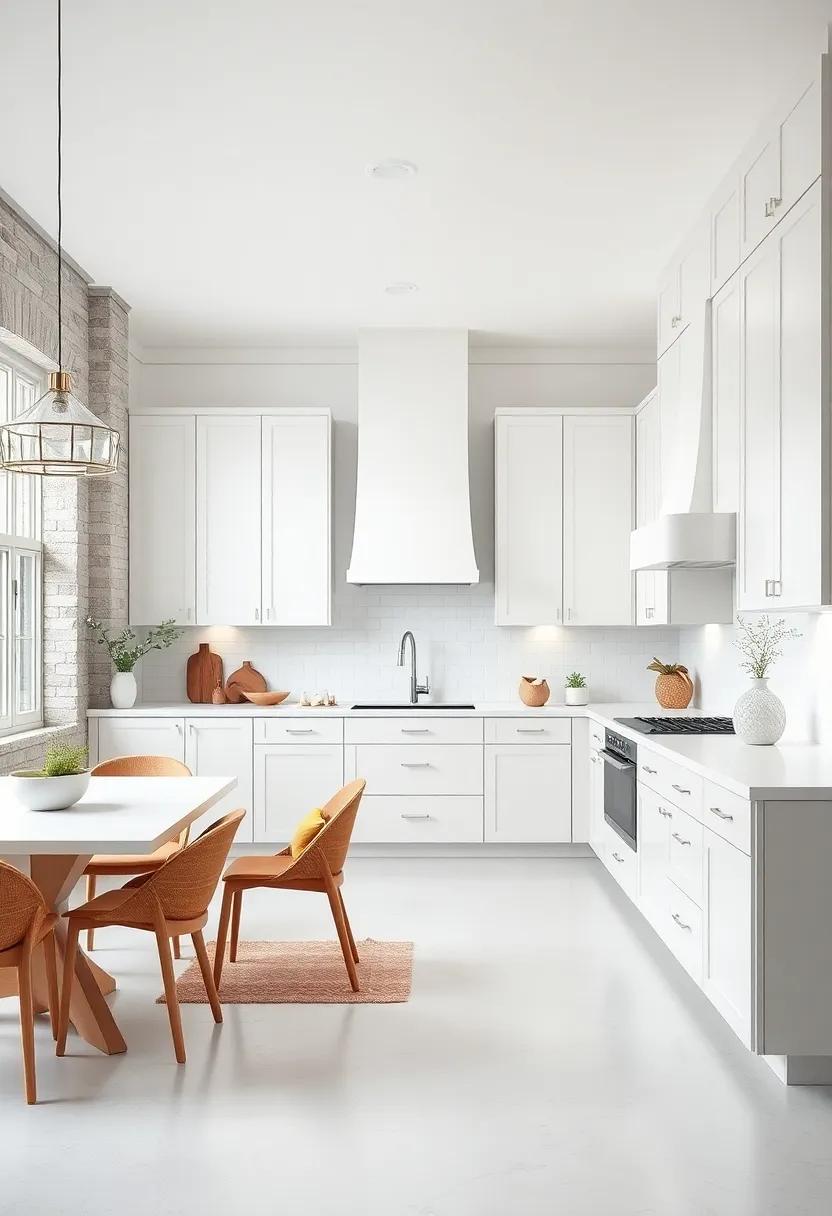 Monochromatic Magic:‌ Get inspired by a monochromatic kitchen design where white cabinets and countertops ‌create a ​clean, cohesive look that feels expansive