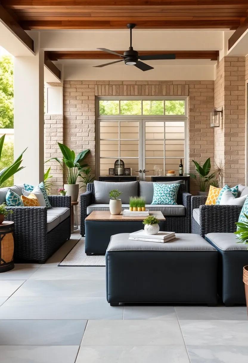 Family-Friendly Fun: Choose a durable, weather-resistant furniture set designed for family gatherings, ​complemented by ‌ottomans that ⁤accommodate kids and‍ adults alike