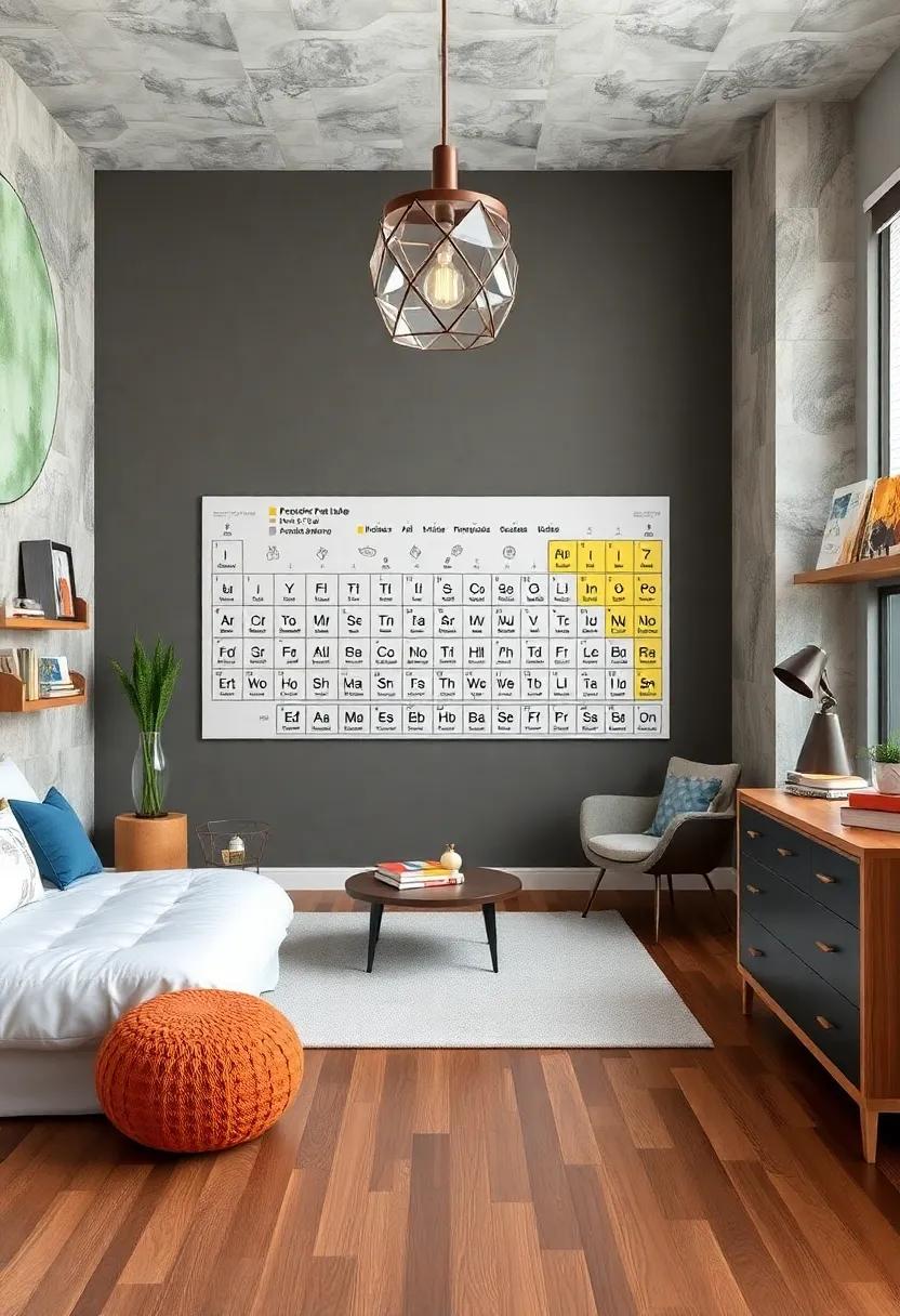 Periodic Table Puzzle: Incorporate a⁤ large periodic‌ table puzzle as a fun educational piece that he can explore⁣ as⁣ he grows