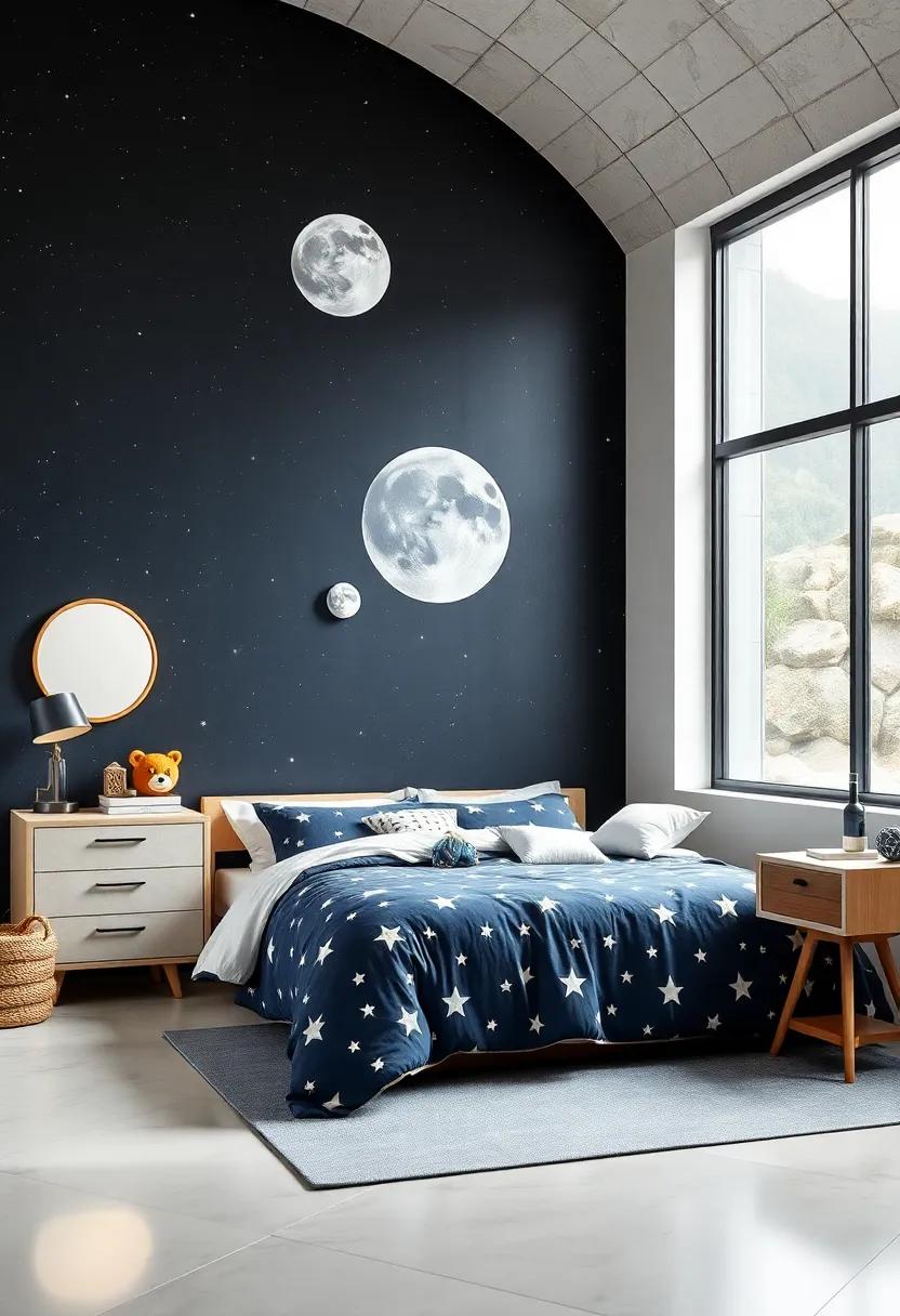 Star and ‍Moon Bedding:⁣ Use bedding that features‍ stars and moons ​to create a comforting sleep environment that inspires⁣ dreams ​of space