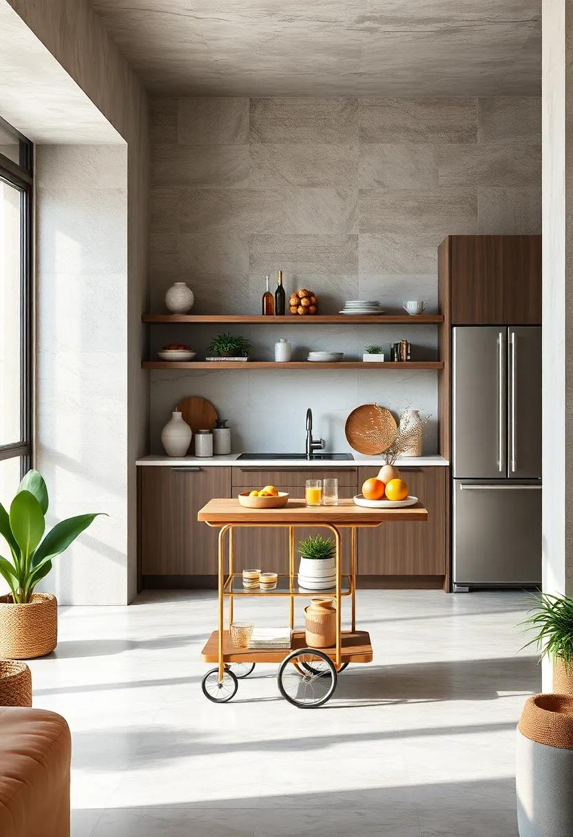 Consider bar carts that can be ⁢wheeled away⁣ when extra space is needed, adding ⁤versatility to your kitchen