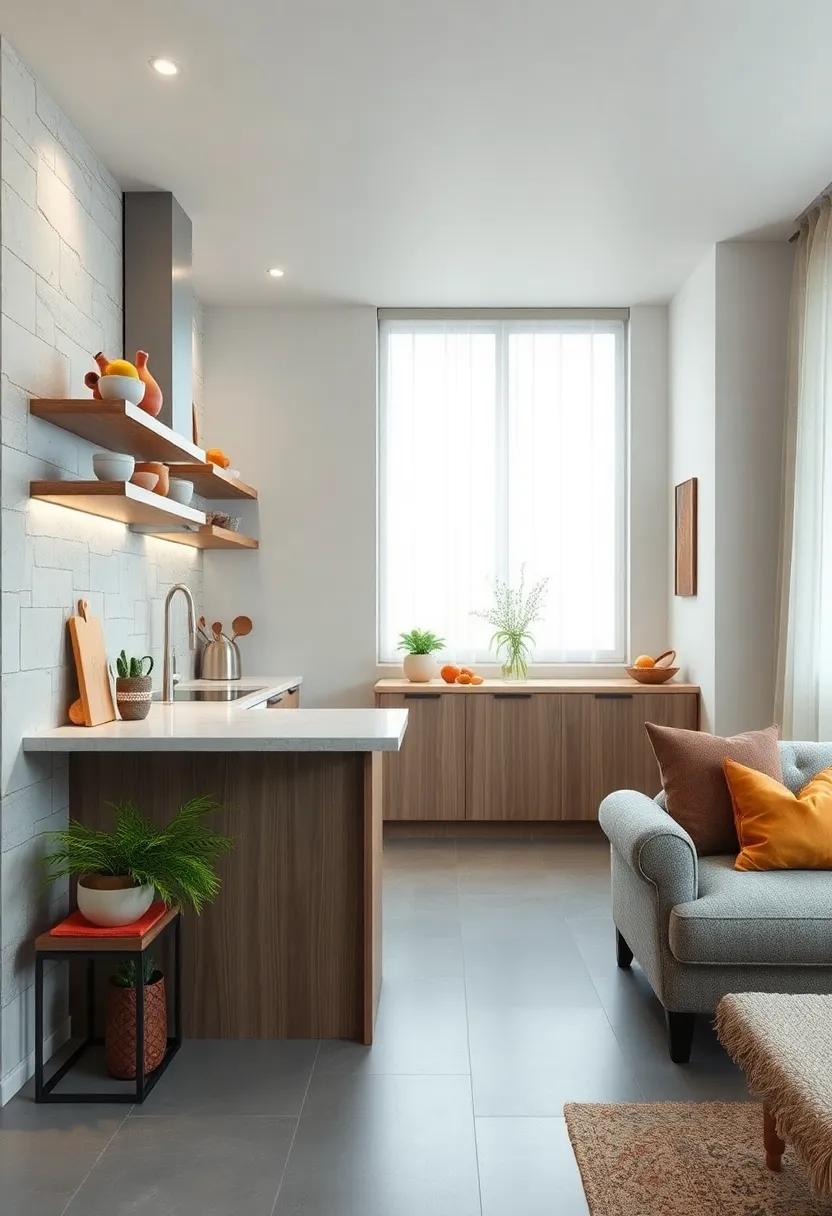 Design ​a ‍fold-down ⁣breakfast ‌bar ⁢that can be stowed‌ away⁣ when not ​in use ⁣for⁣ maximum space efficiency