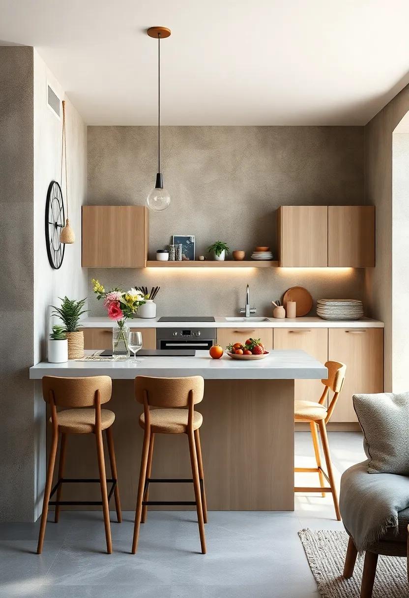 Incorporate foldable or stackable⁣ seating options to make‍ the⁤ best use of ‌your small kitchen space
