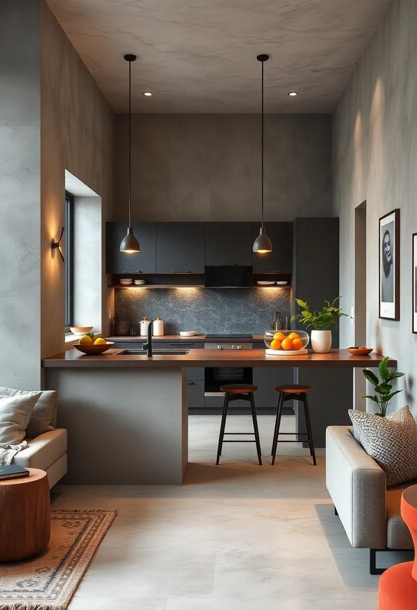 Opt for a sleek,​ multi-level breakfast⁢ bar that⁤ offers both ⁢dining and cooking surfaces in one