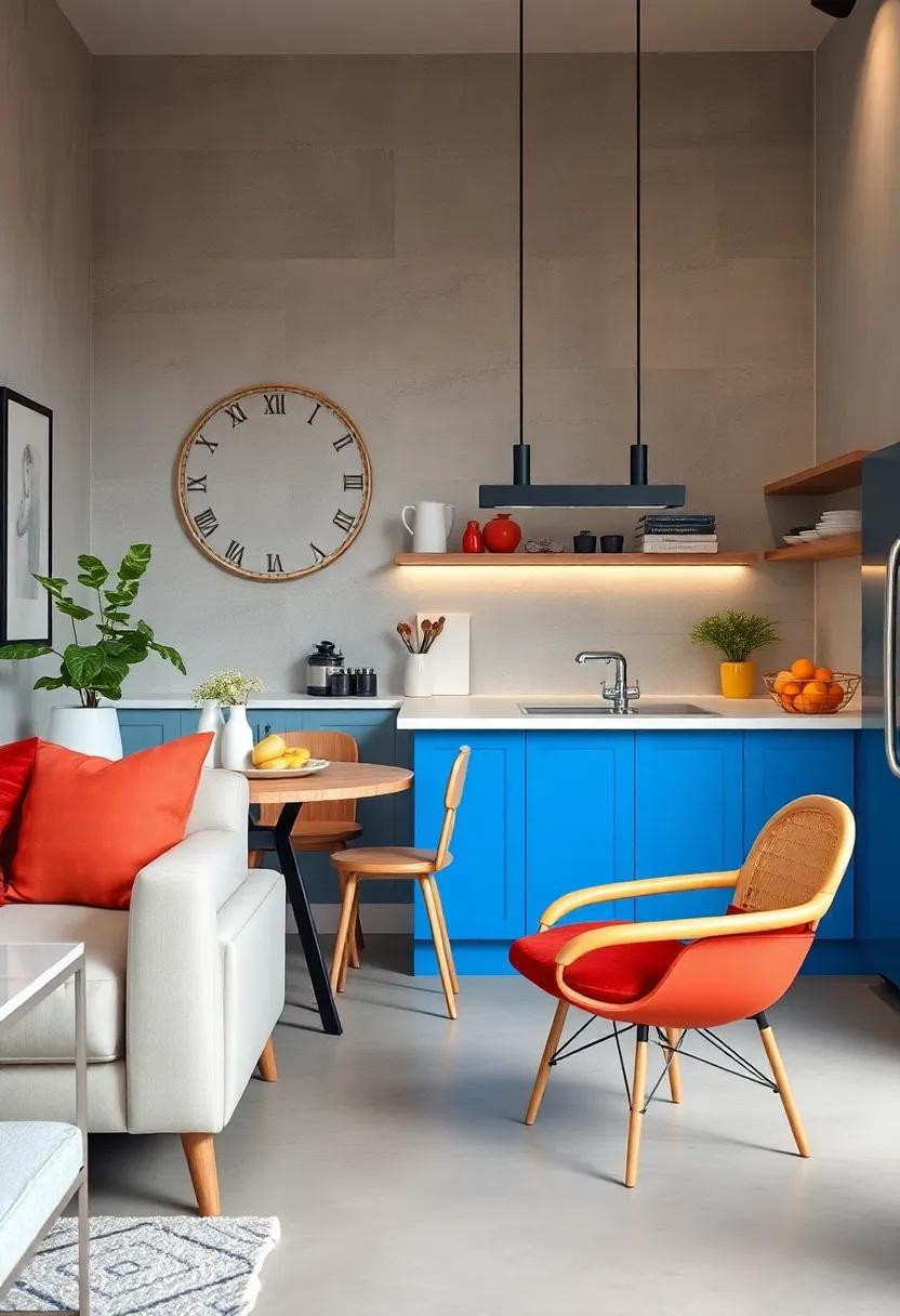 Paint your breakfast bar a vibrant color to ⁢infuse personality into⁢ a⁢ small kitchen space
