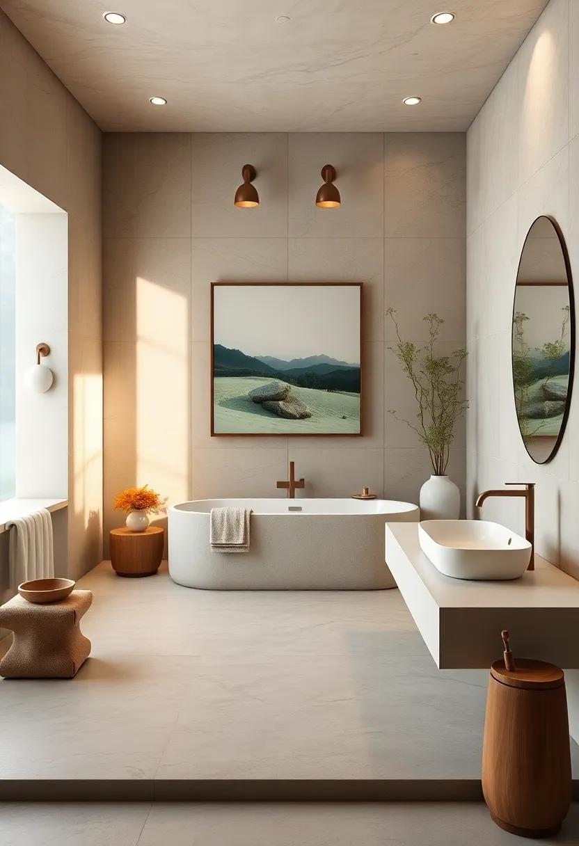 Artistic touches: Display​ calming artwork or photographs that inspire peace,⁤ such as nature landscapes or abstract pieces