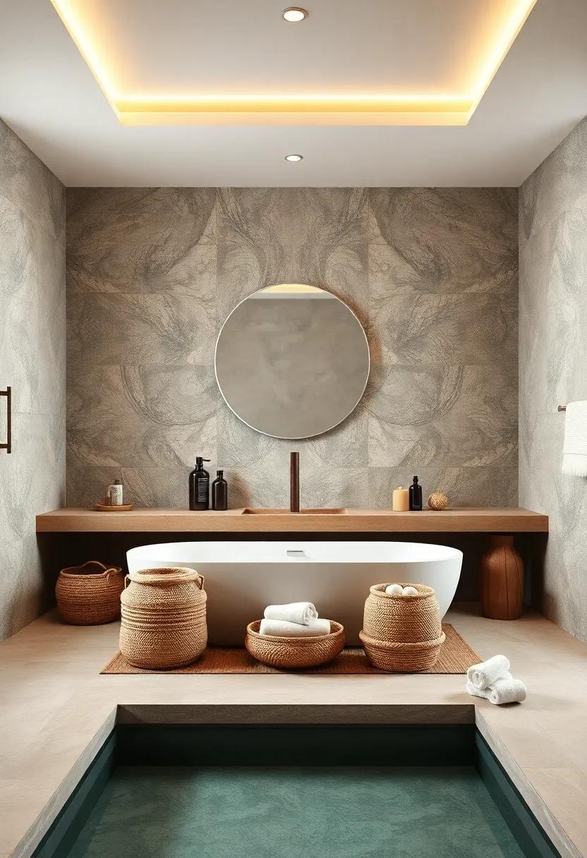 Textured Accessories: Integrate various textures, such as woven baskets or ceramic containers, to create visual interest and ‍comfort