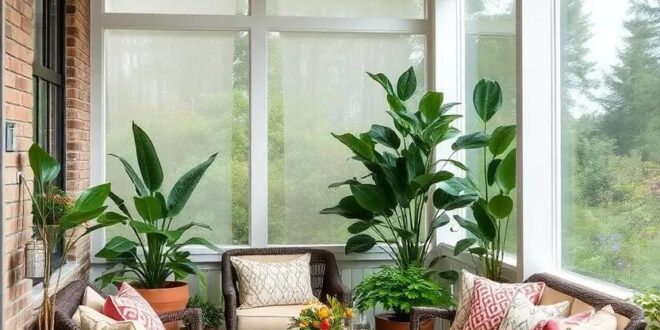 22 Charming Ways to Transform Your Small Screened Porch with Outdoor Plants