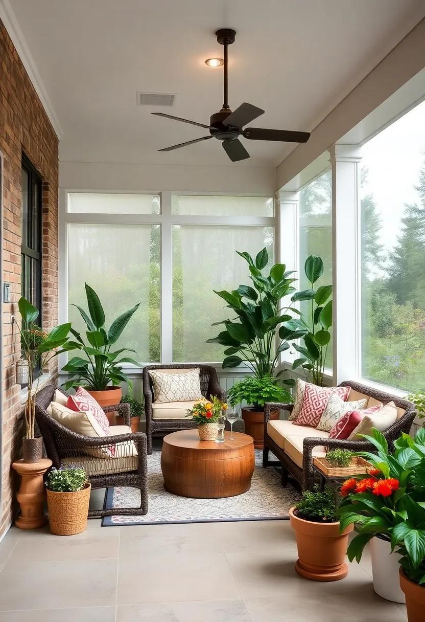 22 Charming Ways to Transform Your Small Screened Porch with Outdoor Plants