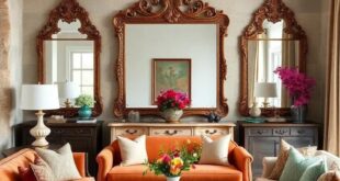 23 Stunning French Country Living Rooms Featuring Ornate Mirrors for Timeless Elegance