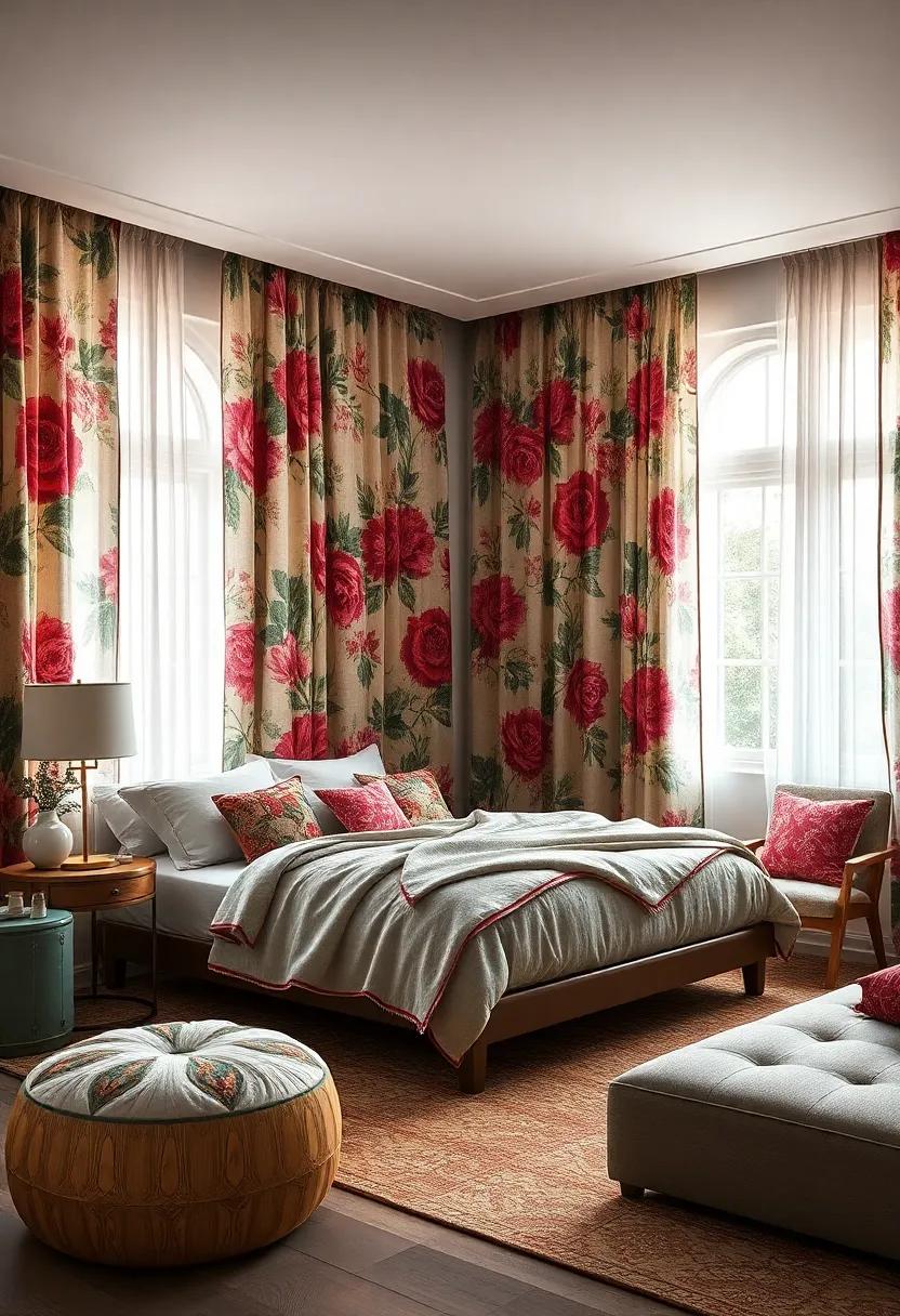 Dramatic ‍Florals: Indulge in oversized floral patterns ⁤that instantly transform your room ​into a ⁤summer garden, bringing ⁢blooms to ⁣your ⁤space⁣ year-round