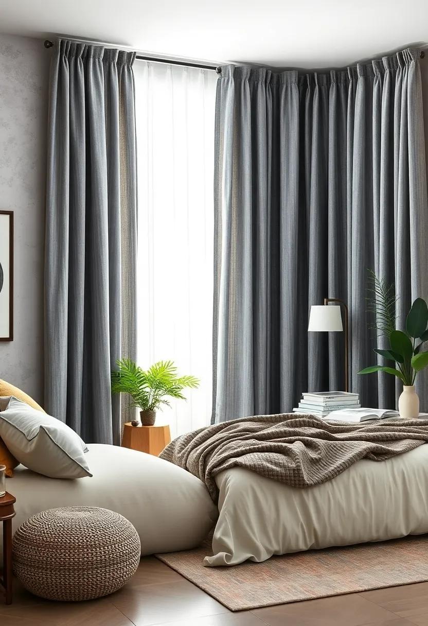 Urban Chic: Embrace ‌minimalist designs using ⁣vintage denim fabric‍ for⁢ curtains, offering a ​stylish solution ‌that ​embodies ‍urban charm and comfort