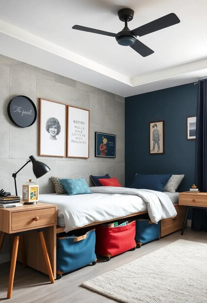 Incorporate wheeled storage bins ​under the bed for easy access to⁣ board games and ⁣craft ⁤supplies, ensuring a ​clutter-free environment