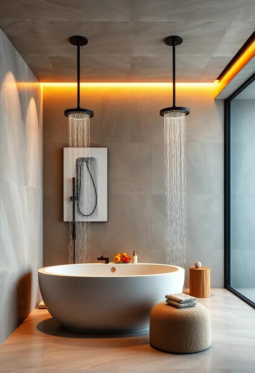 Artistic Displays: Choose designer showerheads that serve as art pieces, adding an avant-garde touch to your bathroom design
