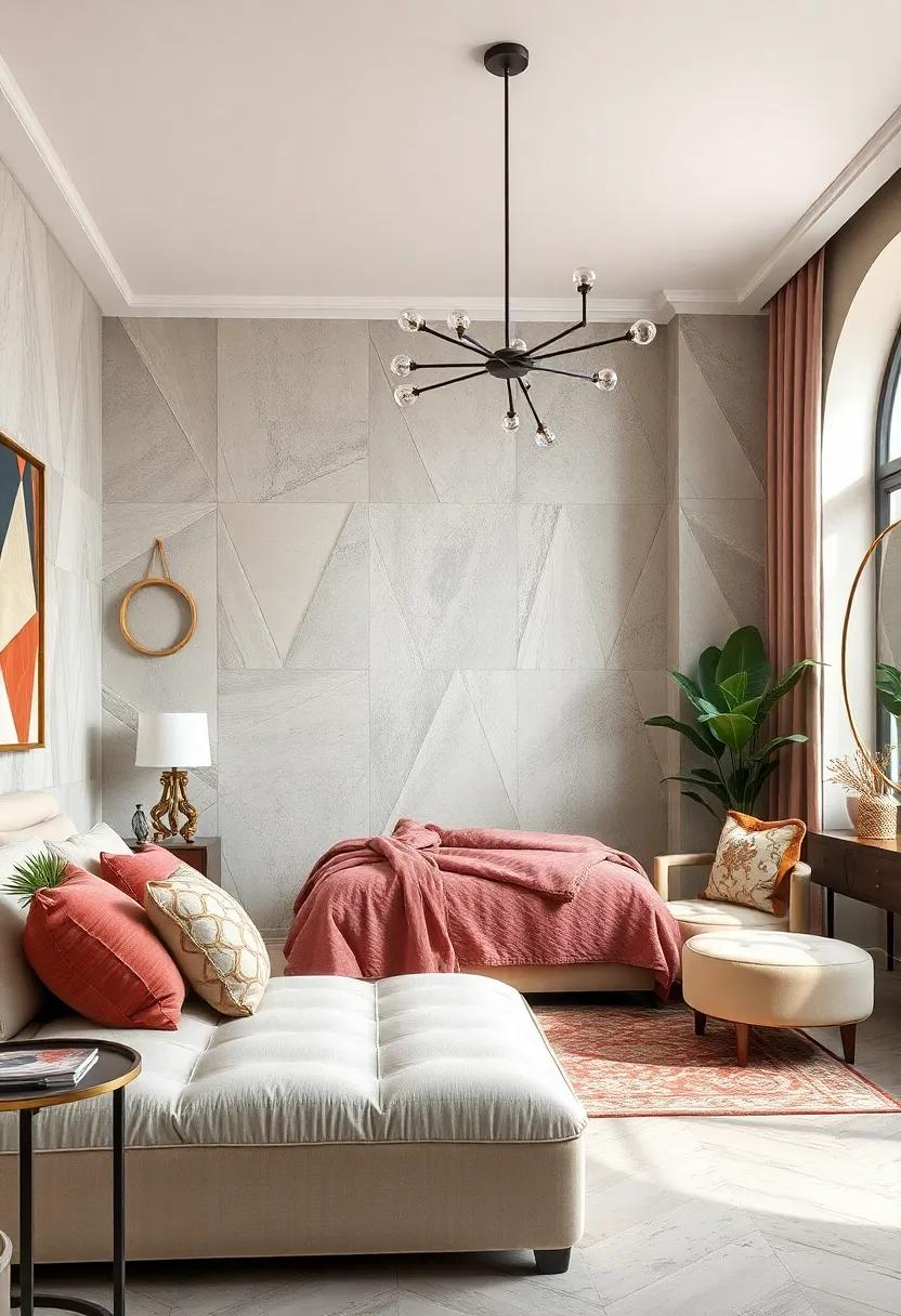 Art Deco Touches: Infuse elements ​of‌ the Art Deco era with geometric⁤ motifs and metallic⁢ accents for ‌a glam twist on retro