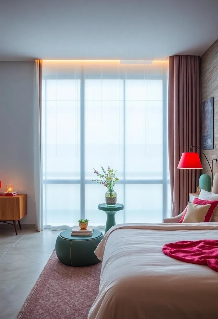 Funky Lampshades: Experiment with unique ‌shapes and colors for table and floor lamps to light your bedroom ⁤with personality