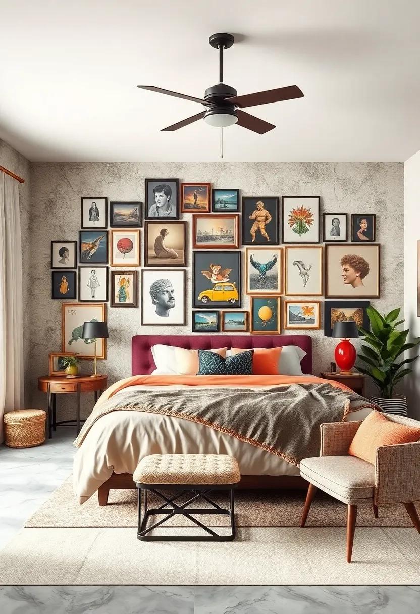 Gallery Wall:‌ Curate a collection of vintage art, photographs, ⁢and ‌prints ⁢to create a storytelling ⁣element​ all around ⁤the room