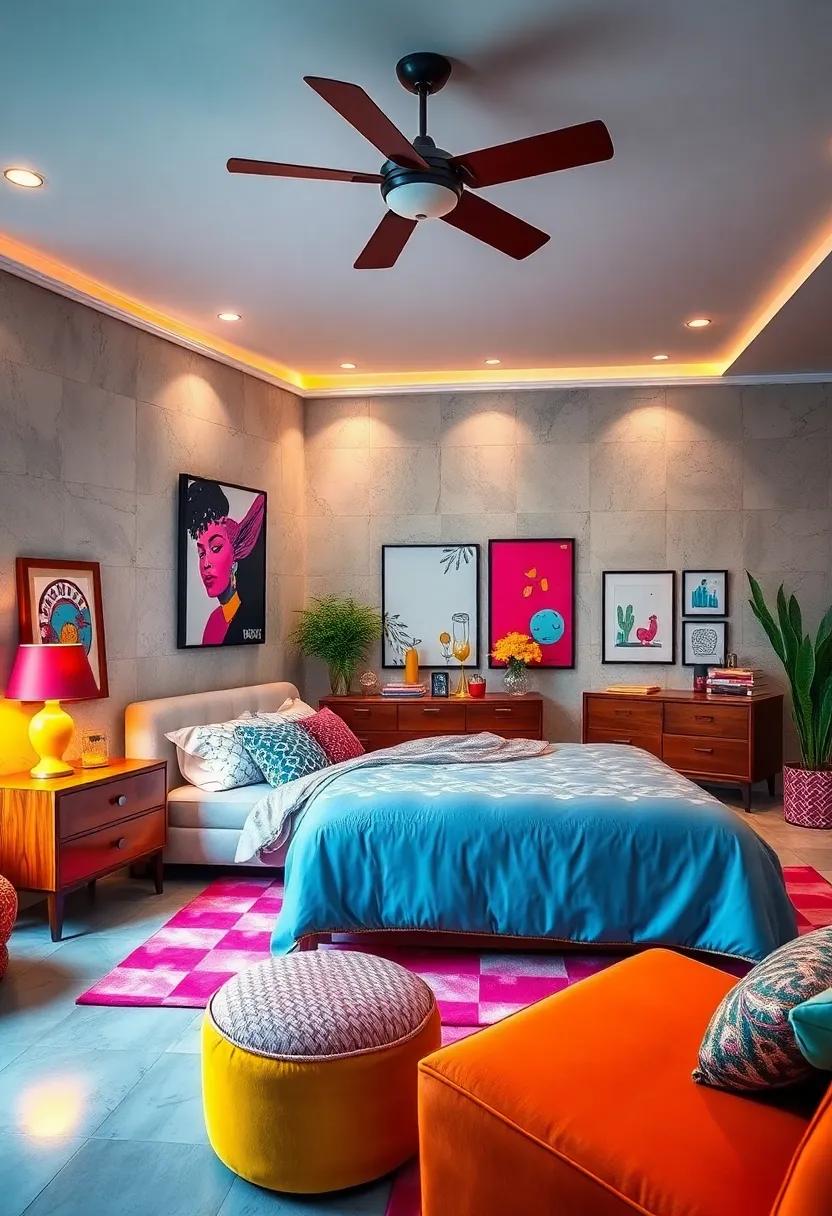 Pop‌ Art ⁤Inspired Decor: Use bold ⁤graphics and⁤ imagery in your decor to celebrate the vibrant pop⁤ culture of the​ past
