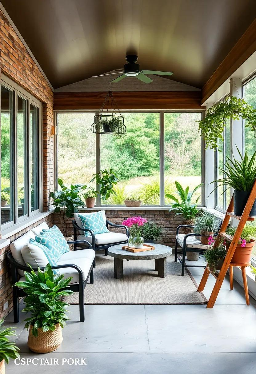 Use a Plant Ladder: Repurpose an old ‌wooden ladder as a unique plant stand to display your greenery at different heights