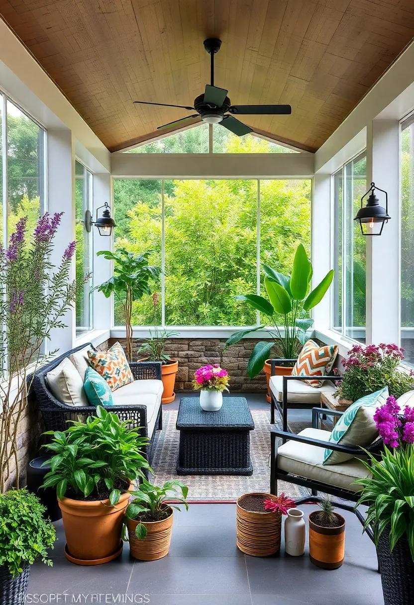 Incorporate Aromatic​ Plants: Choose fragrant herbs ​like lavender or rosemary to enhance your porch experience with delightful scents