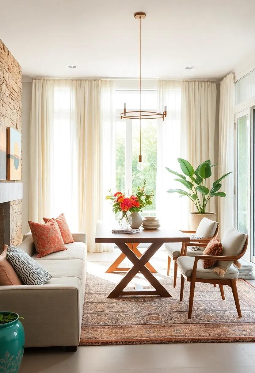 Embrace Light Fabrics: swap heavy drapes for sheer curtains that flutter with the​ breeze,allowing natural light to flood your dining room