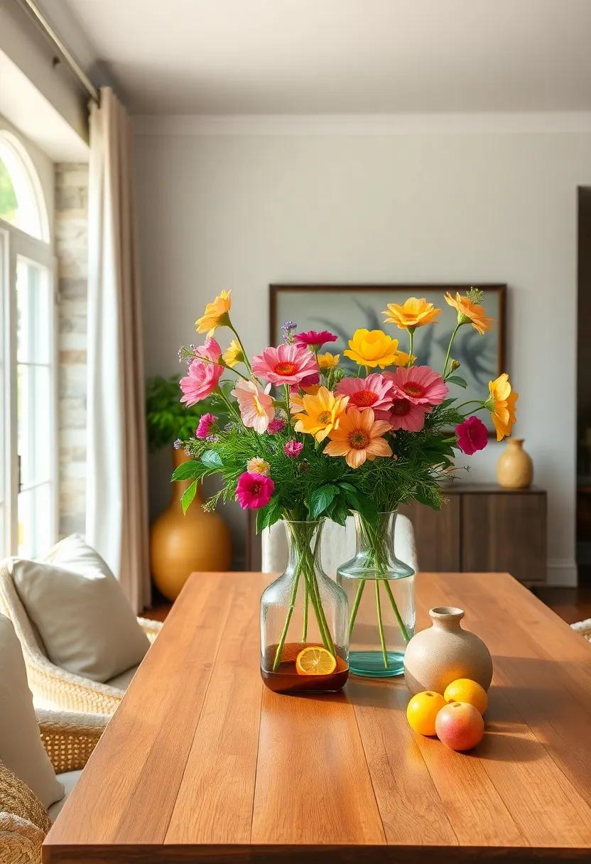 Fresh Flowers: Fill vases with seasonal blooms from ⁣your garden or the local market to ⁢introduce color⁣ and⁤ fragrance