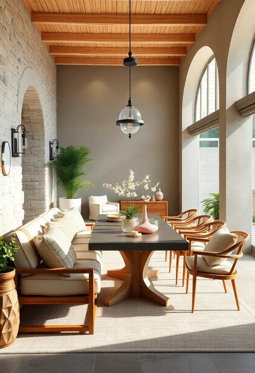 Outdoor Fabrics: Incorporate weather-resistant fabrics ​in ⁢your decor for a​ playful and durable dining experience