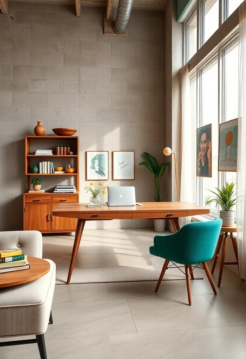 Mid-Century Modern Desk: A sleek, functional choice that​ offers a ‍nod to the⁢ past ‌with its ⁢timeless design