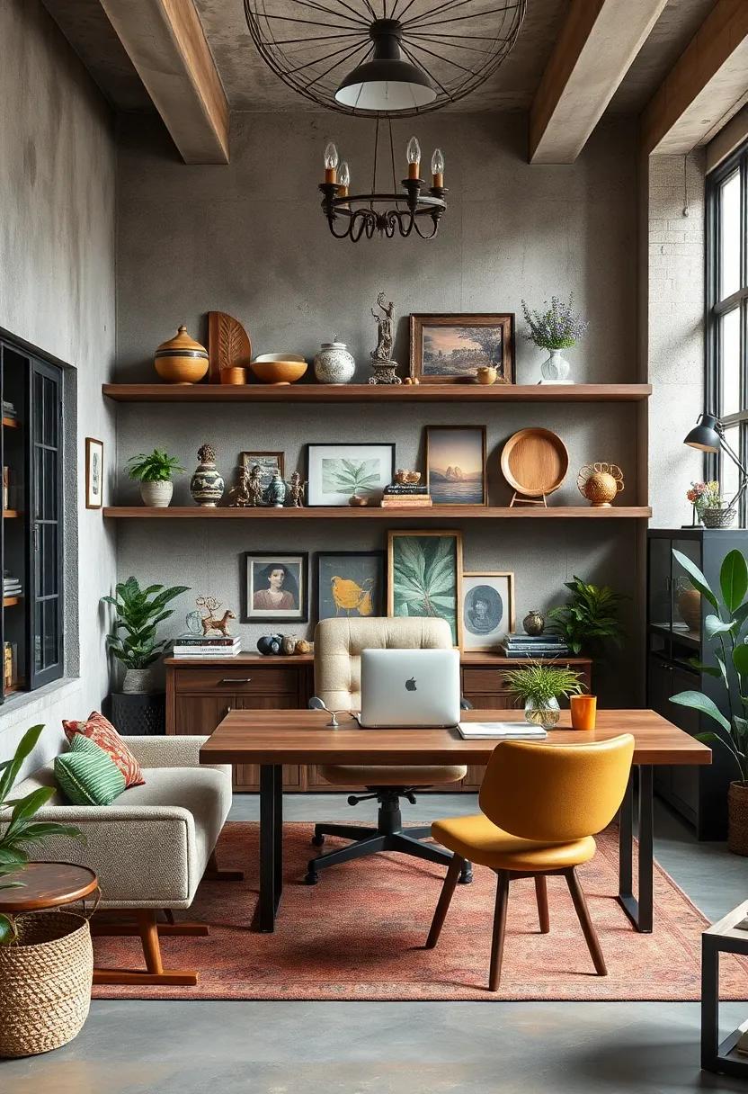 Shelves⁤ with Collectibles: Display your ‍eclectic finds—anything from mismatched ‍ceramic figurines⁢ to antique tools