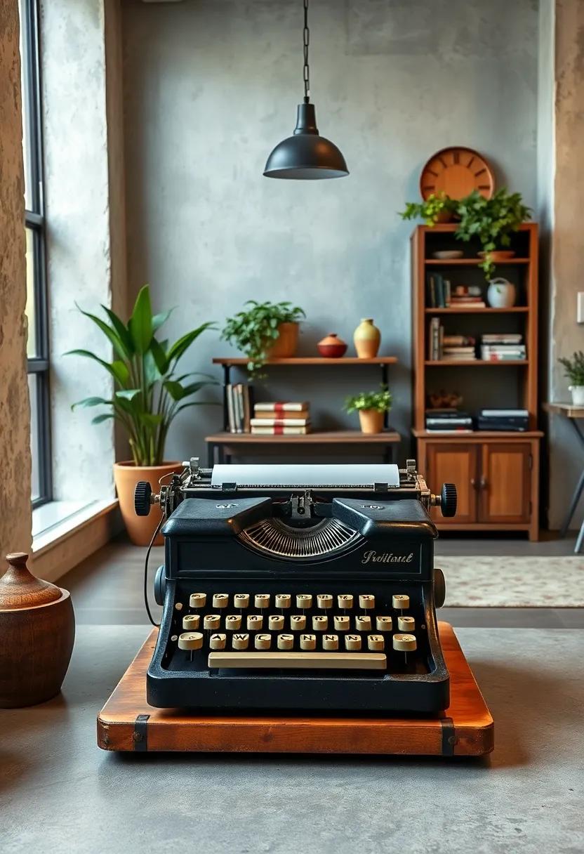 vintage Typewriter:‌ A ​classic ‌piece that ‌serves as both decor and inspiration for your writing