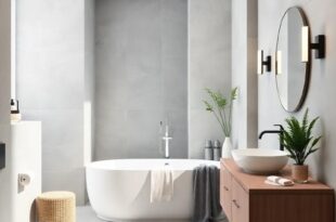25 Stunning Two-Tone Bathroom Ideas with Chic White and Gray Combinations